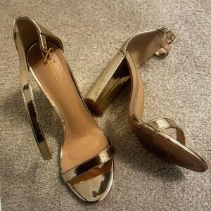 Chic Metallic High Heel Sandals